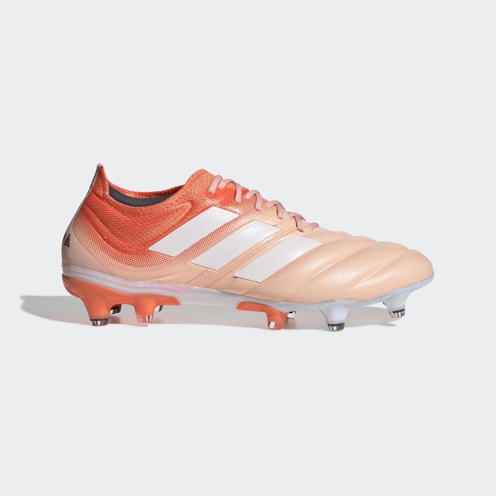 Ghete Fotbal Adidas Copa 19.1 Firm Ground Dama Romania - Roz/Albi/Corai G25817
